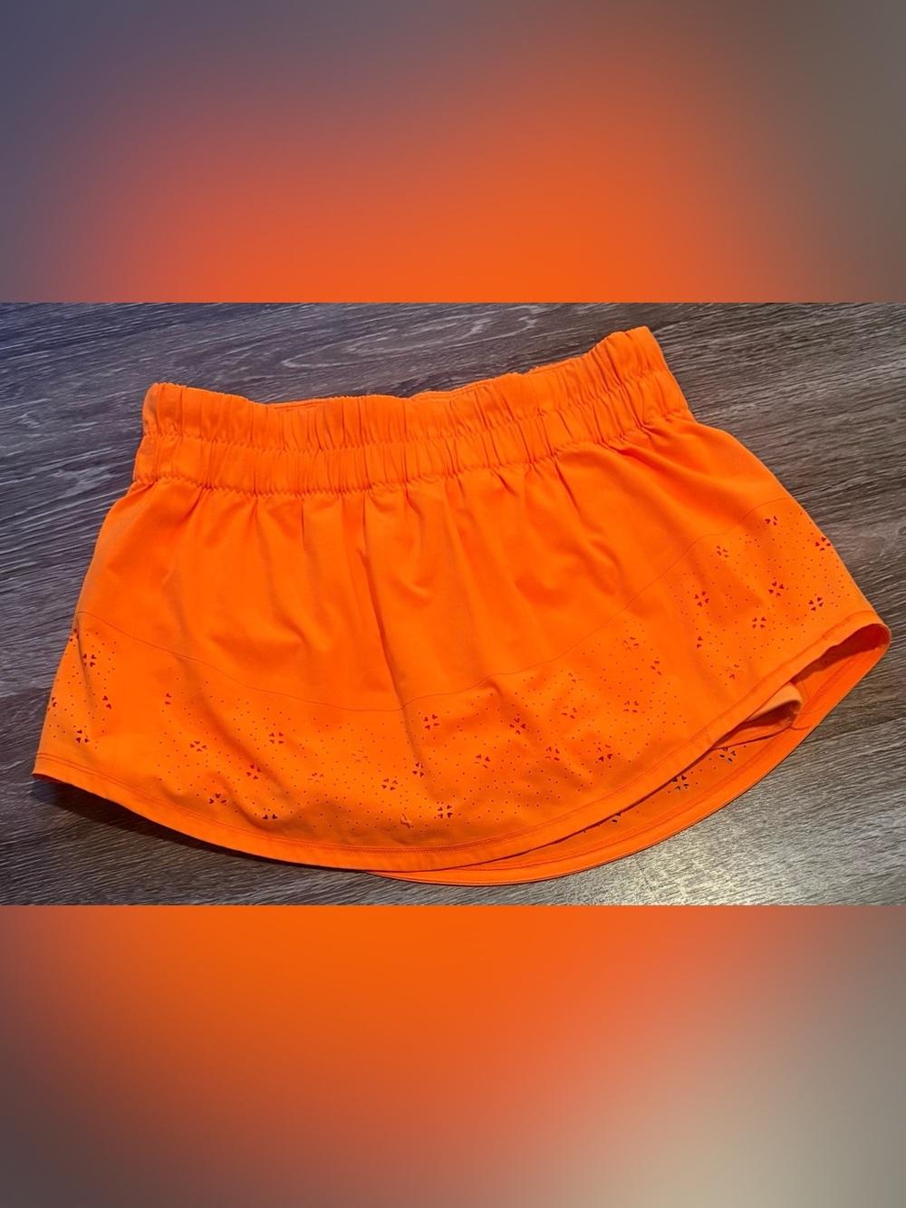 Lululemon Rare Run Breeze By Skort in Pop Orange Size 6 Tall